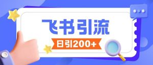 飞书引流创业粉玩法,无限私信不违规-798资源站