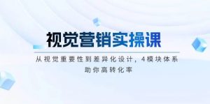 视觉营销实操课, 从视觉重要性到差异化设计, 4模块体系, 助你高转化率-798资源站