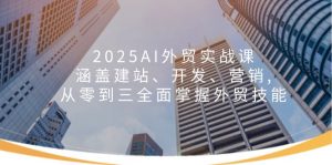 2025AI外贸实战课:涵盖建站、开发、营销, 从零到三全面掌握外贸技能-798资源站